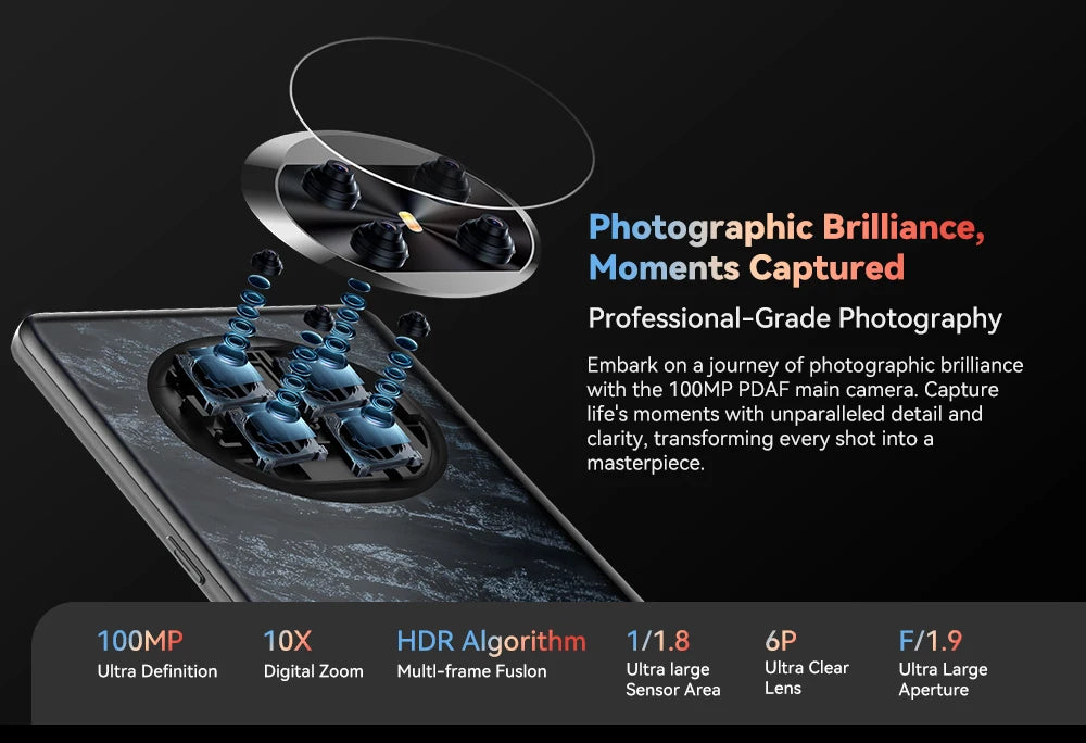 CUBOT X90, Smartphone Android 14, Tela curva AMOLED de 6,67 polegadas de 120 Hz, 32 GB de RAM (16 GB + 16 GB estendidos), 256 GB de ROM