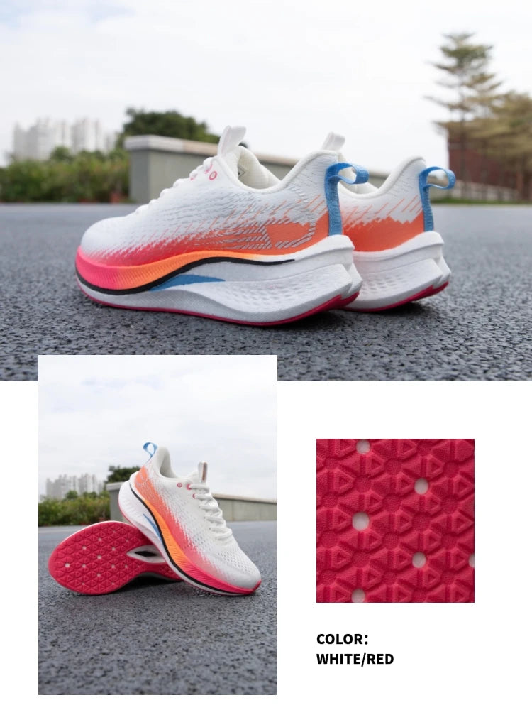 Tênis feminino, leves, respiráveis, antiderrapantes, placa de carbono,esportivos, profissionais