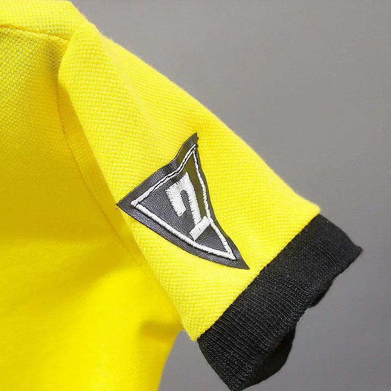 Conjunto de roupa infantil para bebê menino, verão, branco e preto, conjunto esportivo para crianças, roupas formais para meninos e meninas.