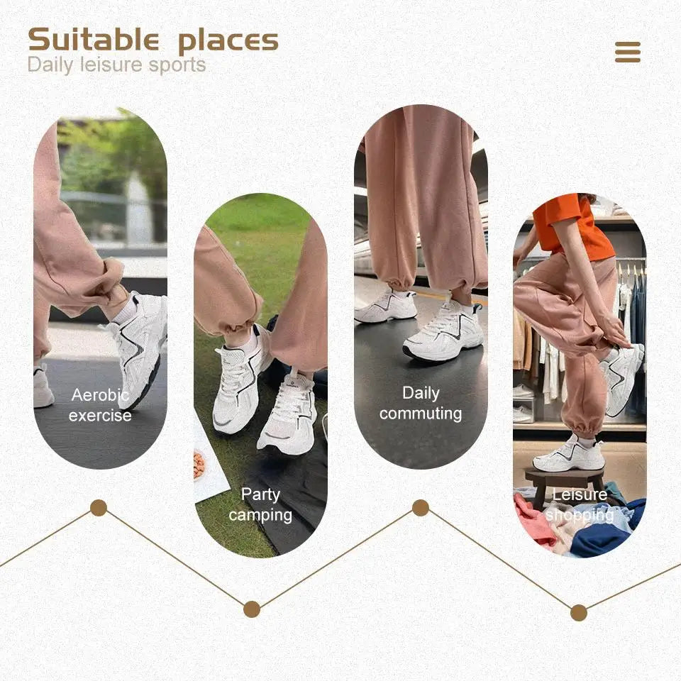 Tênis feminino, leves, respiráveis, esportivos, malha de renda, confortável, casuais, de borracha antiderrapante