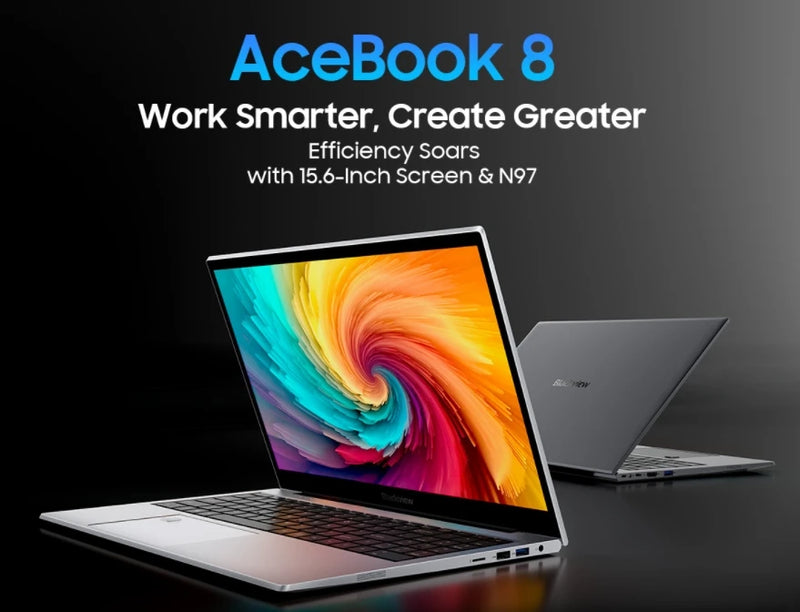 Notebook ACEBOOK 8, CPU 12ª Geração, N97, 120Hz, 15,6", 15,6", 12ª Geração, 16GB RAM, 512GB ROM, 2025