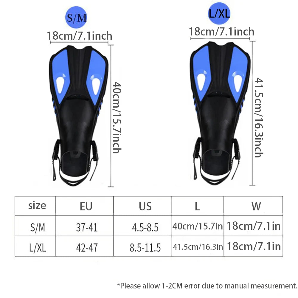 Conjunto snorkel, máscara fin para adulto, vista panorâmica, máscara ajustável, mergulho flipper seco superior, snorkel com saco de viagem