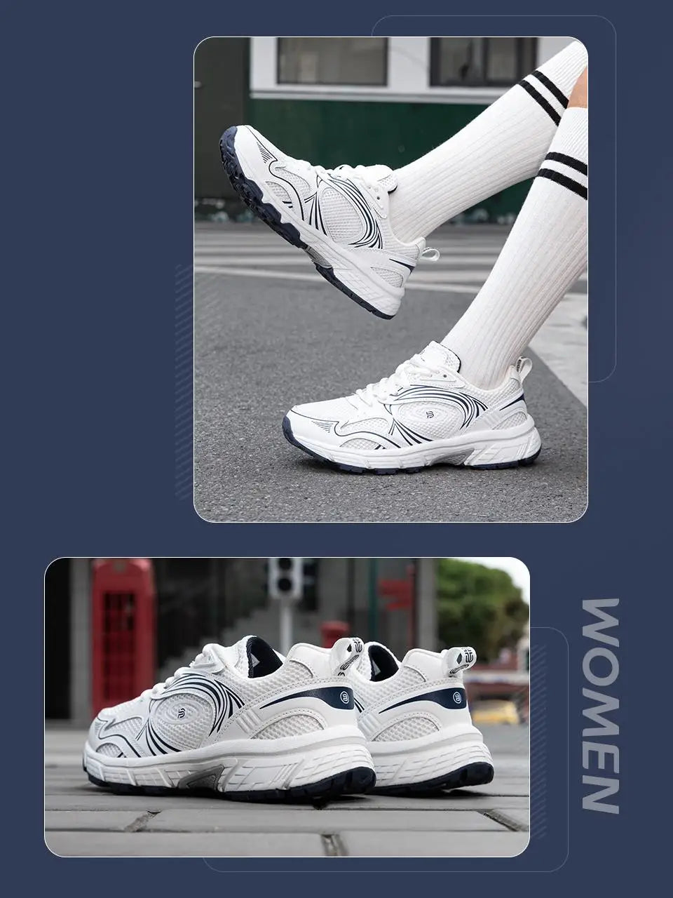 Tênis feminino, respiráveis, leves, brancos,  esportivos, malha de rendas, confortável, antiderrapante, para caminhada, corrida