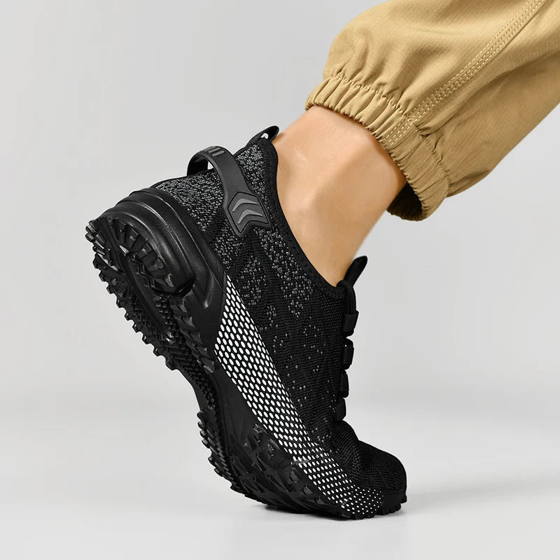 Tênis masculino, tamanho grande, malha respiráve,l esportes ao ar livre, sola plana, antiderrapante, confortável