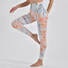 Calças Feminina Push Up para Treino, Leggings Tie Dye Sem Costura para Academia, Yoga,Esportivas, Calças Justas de Cintura Alta para Fitness Feminino