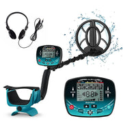 Detetor de metais subterrâneo com bobina de pesquisa à prova d'água IP68 de 9,8 polegadas