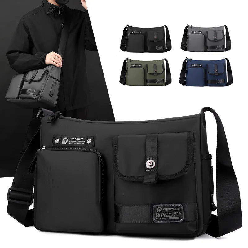 Bolsa de ombro masculina mochila ao ar livre grande capacidade casual na moda mensageiro sacos para homem bolso de hombre bolsa masculina