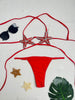 Conjunto de Biquíni Feminino 2 Peças com Decoração de Estrela-do-Mar, Sutiã Sexy, Designer Lançamernto