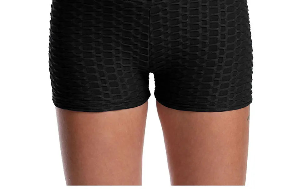 Shorts feminino de yoga, respirável, de três pontos, em jacquard, esportes fitness, levanta as nádegas, sexy,