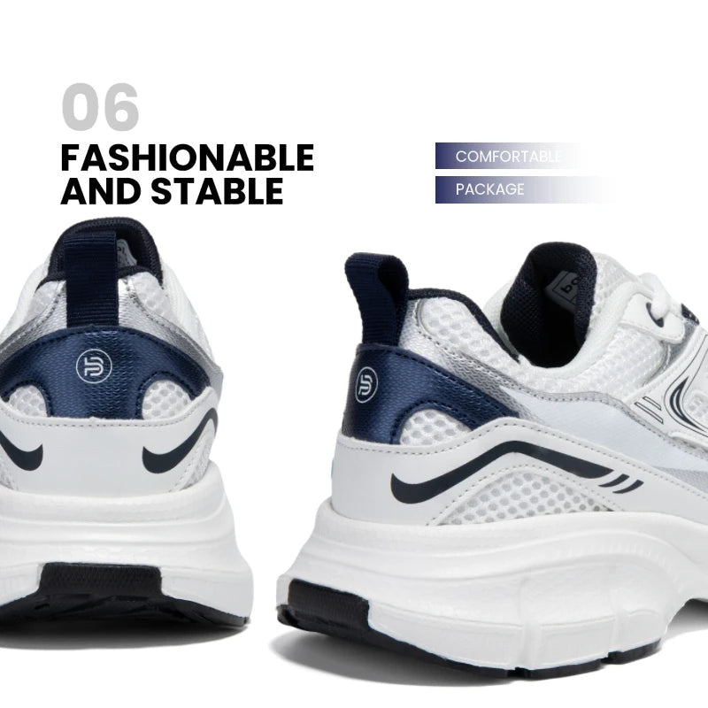 Tênis esportivos feminino, leves, malha de rendas, retrô, corrida, caminhada, respiráveis antiderrapante