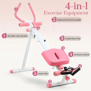 Máquina de treino abdominal, ajustável, equipamento dobrável, casa, ginásio, garagem  ab trainer, treinamento de força central com display lcd