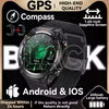 Smartwatch Masculino com GPS Real, Chamadas Bluetooth, Bússola, Bateria de 650mAh, Resistente à Água IP68 (2025)