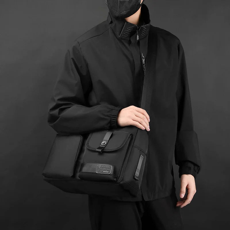 Bolsa de ombro masculina mochila ao ar livre grande capacidade casual na moda mensageiro sacos para homem bolso de hombre bolsa masculina