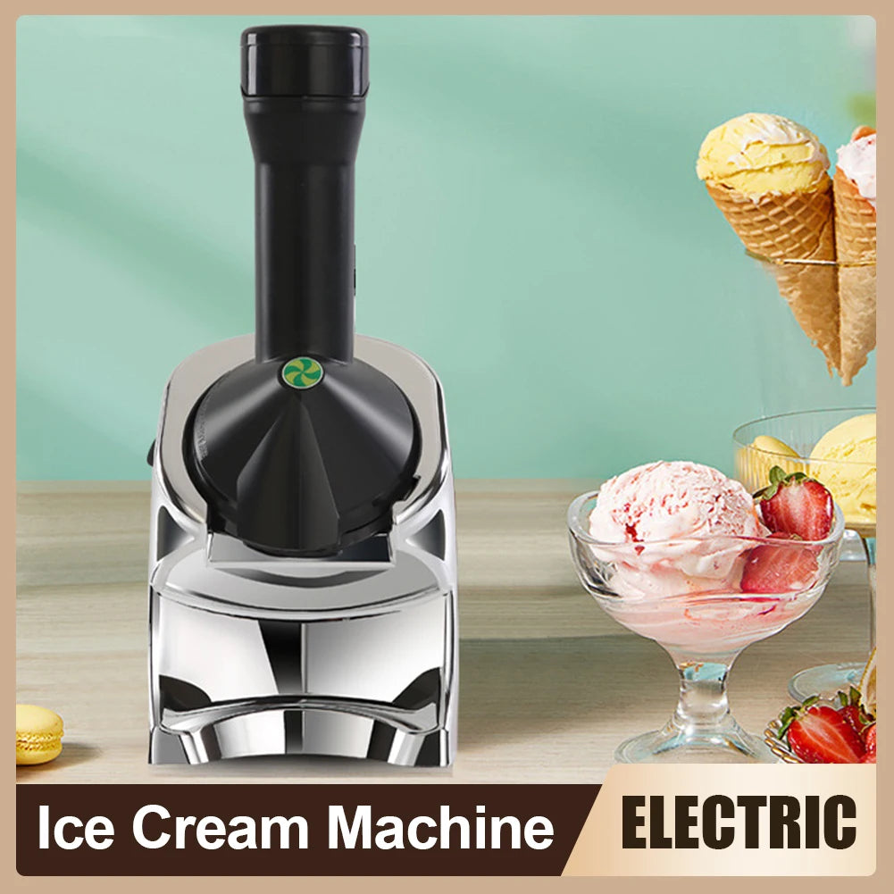 Máquina de Fazer Sorvete Elétrica 110V/220V Profissional Máquina Automática de Sorvete Frozen Yogurt Milkshake Sobremesa