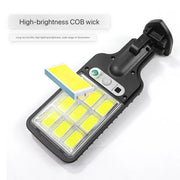 Luminária solar, led, com sensor de movimento, 3 modos, à prova d'água, ip65