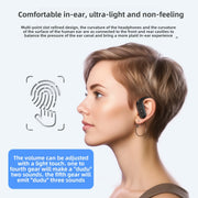 Aparelhos auditivos sem fio, fones de ouvido recarregáveis para perda auditiva surda grave, amplificador de som BTE