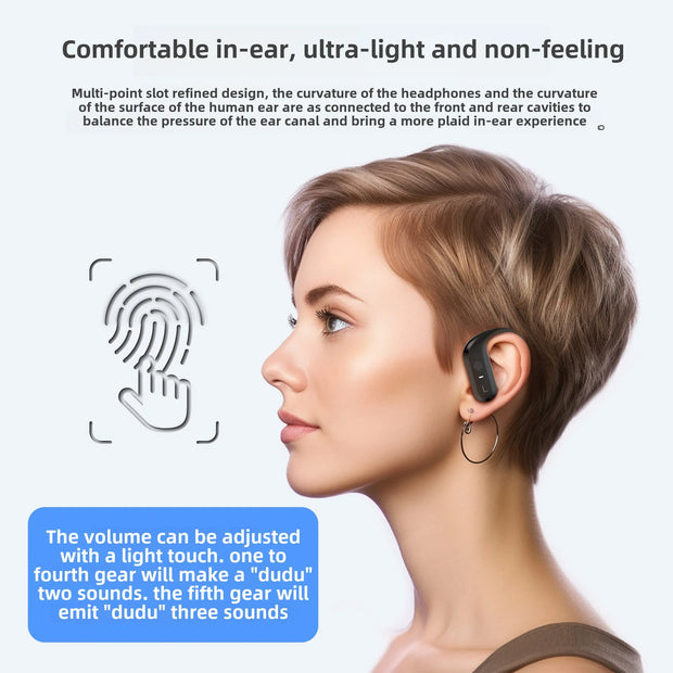 Aparelhos auditivos sem fio, fones de ouvido recarregáveis para perda auditiva surda grave, amplificador de som BTE