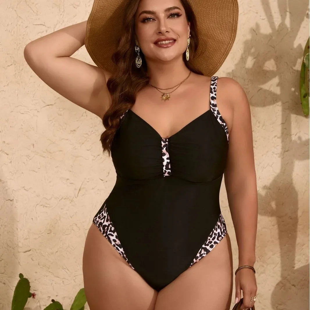 Maiô feminino sexy, tanga monokini, plus size, novo peça única de banho, bodysuit, beachwear 5xl