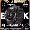 Smartwatch Masculino com GPS Real, Chamadas Bluetooth, Bússola, Bateria de 650mAh, Resistente à Água IP68 (2025)