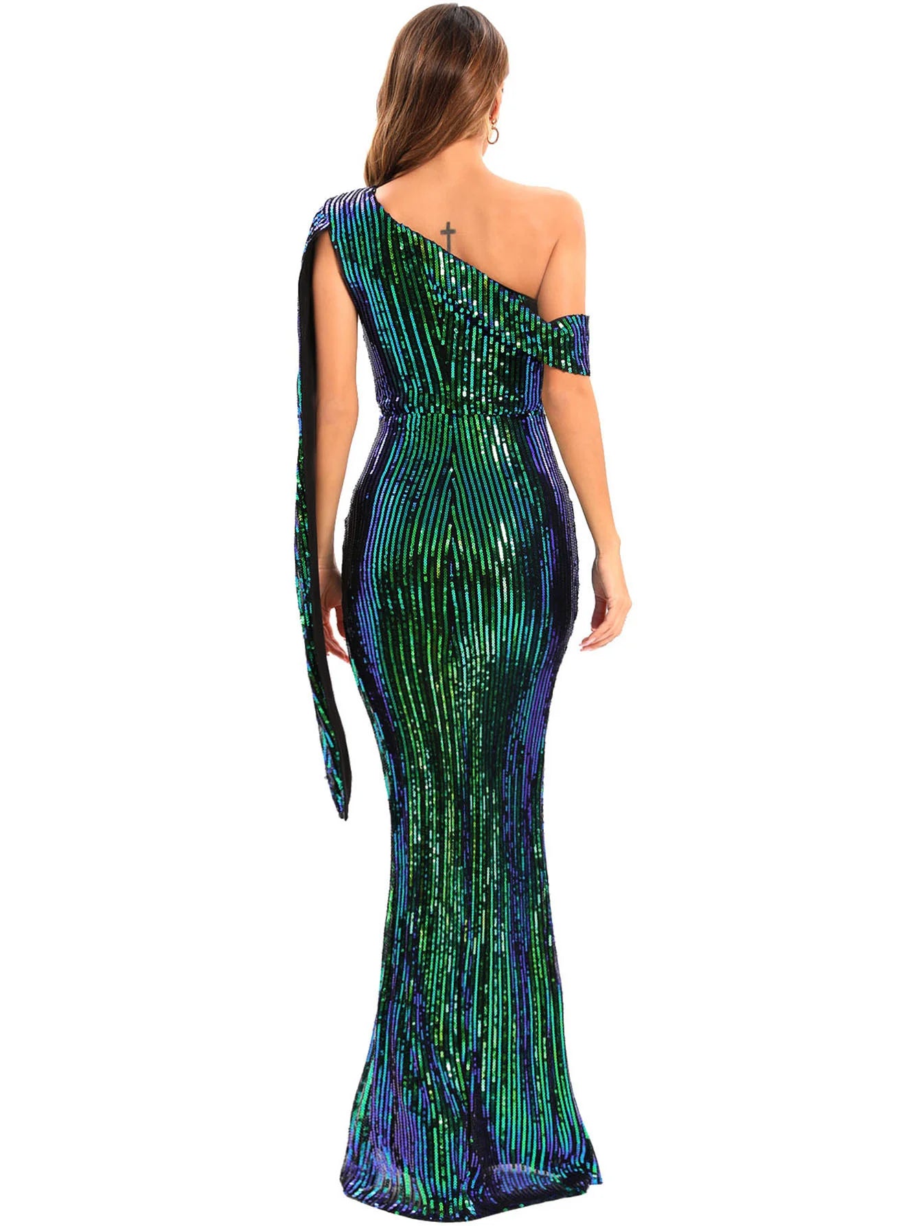 Vestido feminino, longo, maxi com lantejoulas, vestido para ocasiões festivas