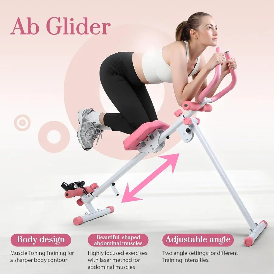 Máquina de treino abdominal, ajustável, equipamento dobrável, casa, ginásio, garagem  ab trainer, treinamento de força central com display lcd