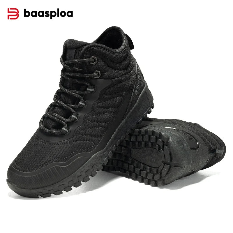 Botas de neve, tênis feminino, impermeável, de pelúcia quente, antiderrapante, invernos rigorosos