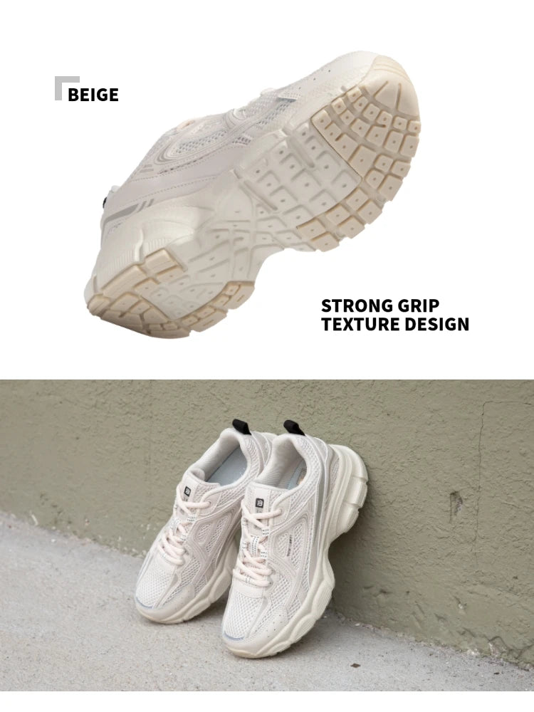 Tênis esportivos feminino, leves, malha de rendas, retrô, corrida, caminhada, respiráveis antiderrapante