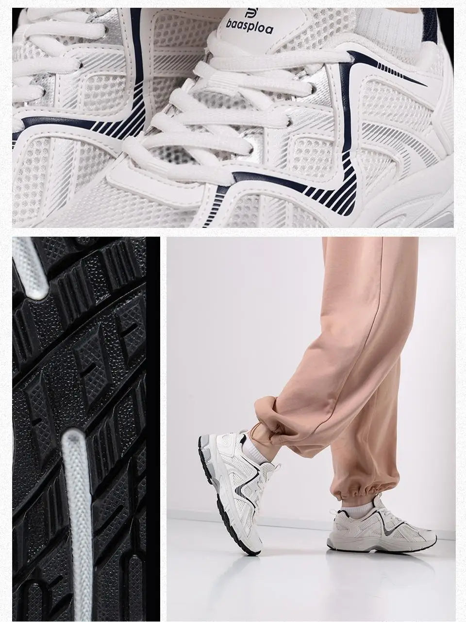 Tênis feminino, leves, respiráveis, esportivos, malha de renda, confortável, casuais, de borracha antiderrapante