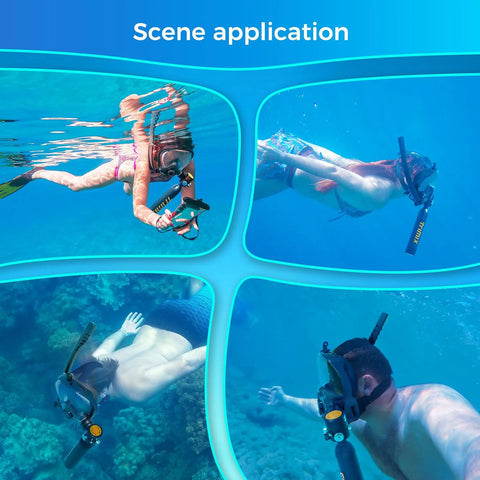 Máscara de mergulho com suprimento de ar para até 10 minutos de respiração subaquática, 0,5L para 5 metros de profundidade