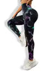 Calças Feminina Push Up para Treino, Leggings Tie Dye Sem Costura para Academia, Yoga,Esportivas, Calças Justas de Cintura Alta para Fitness Feminino