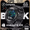Smartwatch Masculino com GPS Real, Chamadas Bluetooth, Bússola, Bateria de 650mAh, Resistente à Água IP68 (2025)