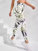 Calças Feminina Push Up para Treino, Leggings Tie Dye Sem Costura para Academia, Yoga,Esportivas, Calças Justas de Cintura Alta para Fitness Feminino