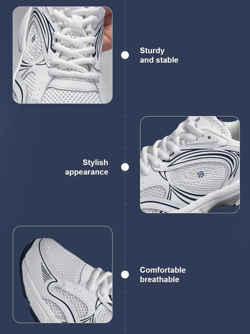 Tênis feminino, respiráveis, leves, brancos,  esportivos, malha de rendas, confortável, antiderrapante, para caminhada, corrida