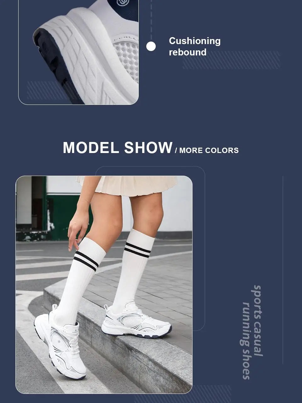 Tênis feminino, respiráveis, leves, brancos,  esportivos, malha de rendas, confortável, antiderrapante, para caminhada, corrida