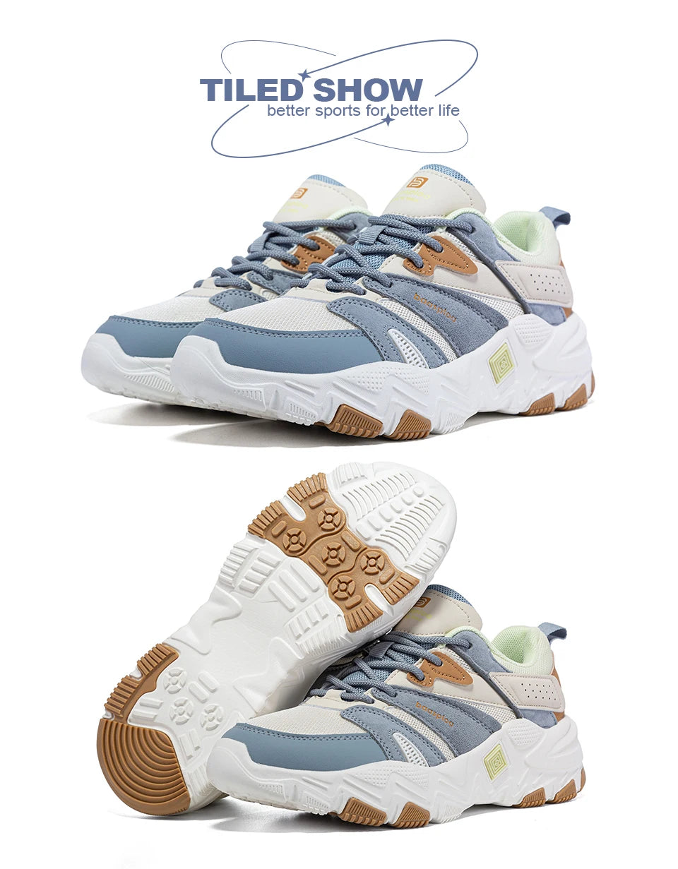 Tênis feminino em malha respirável, caminhada, casual, esportivos, confortáveis, antiderrapantes