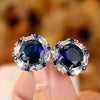 Brincos feminino de zircônia cúbica, luxuosos e modernos, para casamento e noivado, joias deslumbrantes