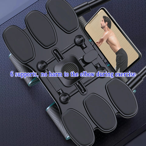 Roda de exercício abdominal silenciosa atualizada modelo 2025, com função de rebote automático, treinamento de cintura e músculos abdominais