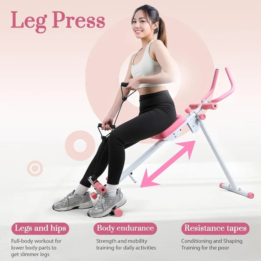 Máquina de treino abdominal, ajustável, equipamento dobrável, casa, ginásio, garagem  ab trainer, treinamento de força central com display lcd