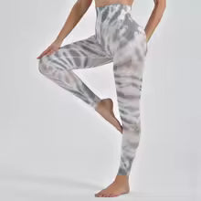Calças Feminina Push Up para Treino, Leggings Tie Dye Sem Costura para Academia, Yoga,Esportivas, Calças Justas de Cintura Alta para Fitness Feminino