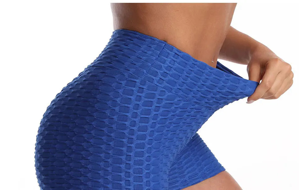 Shorts feminino de yoga, respirável, de três pontos, em jacquard, esportes fitness, levanta as nádegas, sexy,