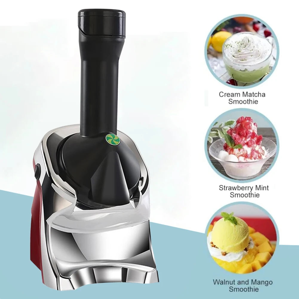 Máquina de Fazer Sorvete Elétrica 110V/220V Profissional Máquina Automática de Sorvete Frozen Yogurt Milkshake Sobremesa