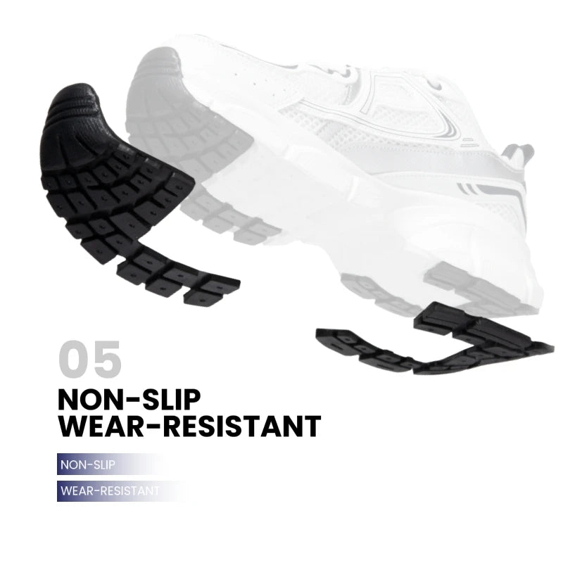 Tênis esportivos feminino, leves, malha de rendas, retrô, corrida, caminhada, respiráveis antiderrapante