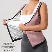 Camisa sauna feminina para perda de peso, emagrecimento pelo suor, corpo shaper fitness, zíper