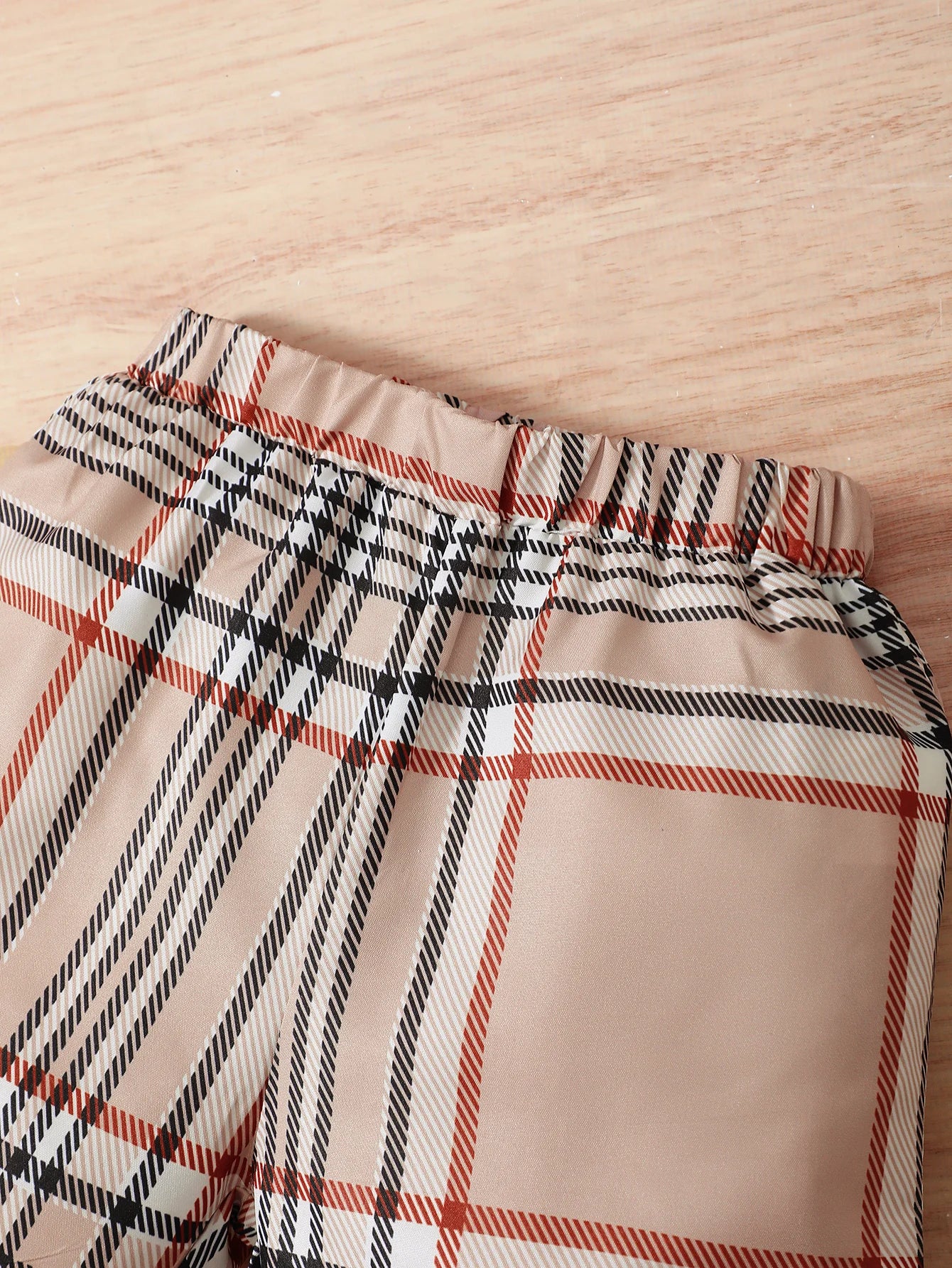 Conjunto infantil para meninos, 2 peças, 1-6 anos de idade, colarinho, top e shorts xadrez, casual