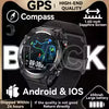 Smartwatch Masculino com GPS Real, Chamadas Bluetooth, Bússola, Bateria de 650mAh, Resistente à Água IP68 (2025)