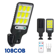 Luminária solar, led, com sensor de movimento, 3 modos, à prova d'água, ip65