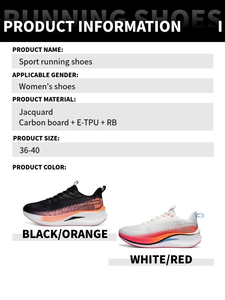 Tênis feminino, leves, respiráveis, antiderrapantes, placa de carbono,esportivos, profissionais