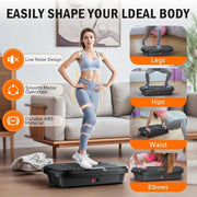 Máquina de Exercício Conjunto em Placa Vibratória, para Treino de Corpo Inteiro, Estimula Drenagem linfática, 240 Velocidades Ajustáveis