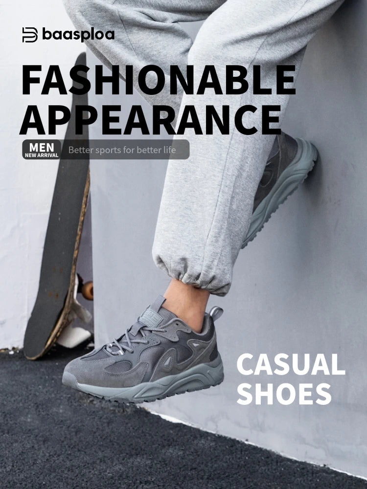 Tênis casuais masculinos, caminhada, malha respirável, conforto, esportivos, rendas, antiderrapante