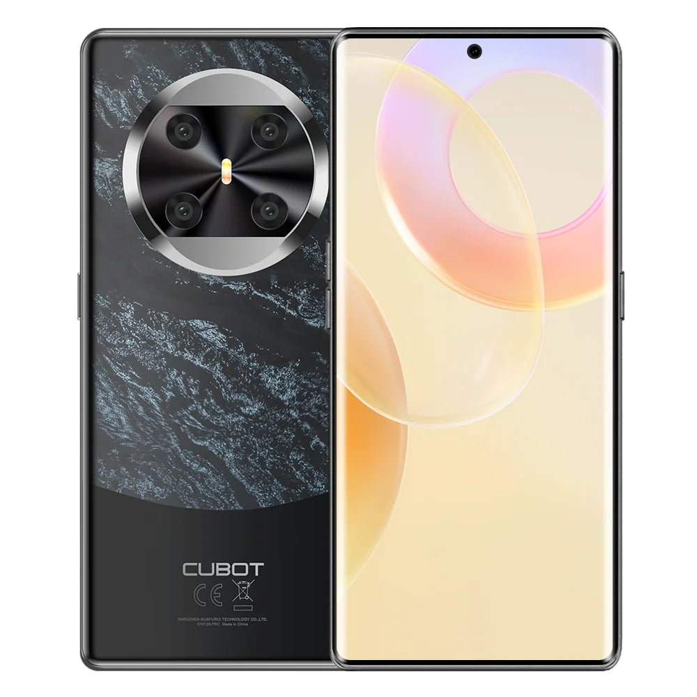 CUBOT X90, Smartphone Android 14, Tela curva AMOLED de 6,67 polegadas de 120 Hz, 32 GB de RAM (16 GB + 16 GB estendidos), 256 GB de ROM